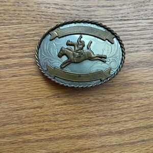 Vintage Equestrian Belt Buckle